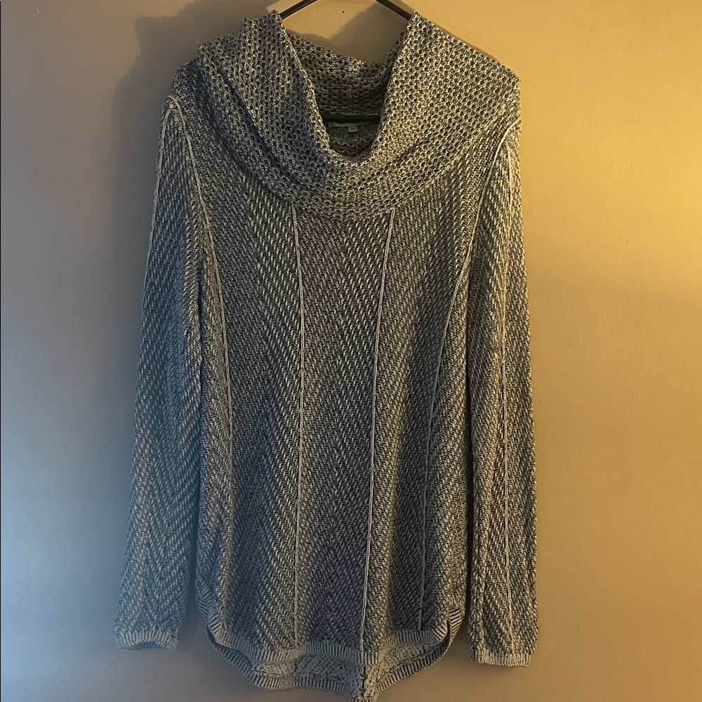Cozy Gray Cowl Neck Sweater